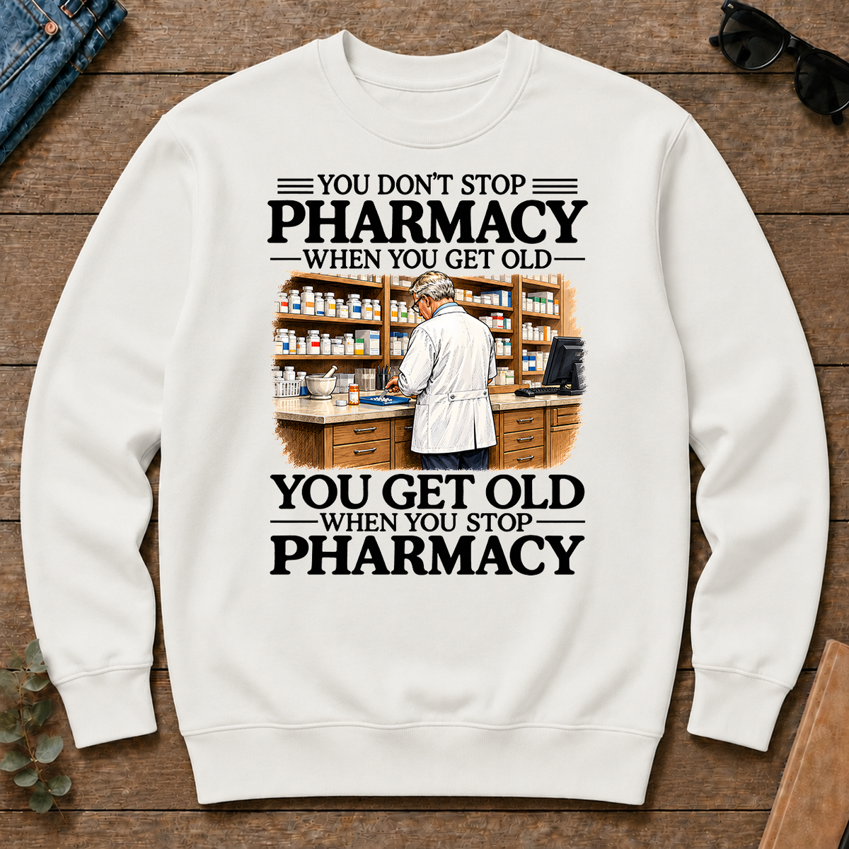 Don't Stop Pharmacy - white - CS2D-White