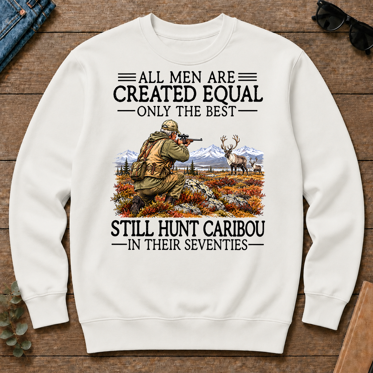 All Men Are Created Equal Caribou Hunting 70s - white - CS2D-White
