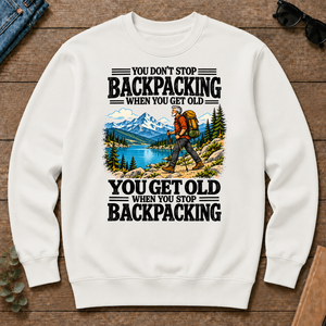 You Get Old When You Stop Backpacking - white - CS2D-White