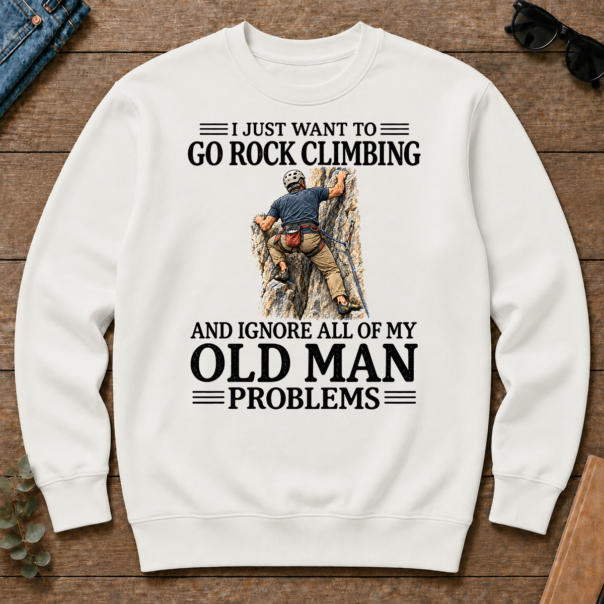 I Just Want To Go Rock Climbing - white - CS2D-White