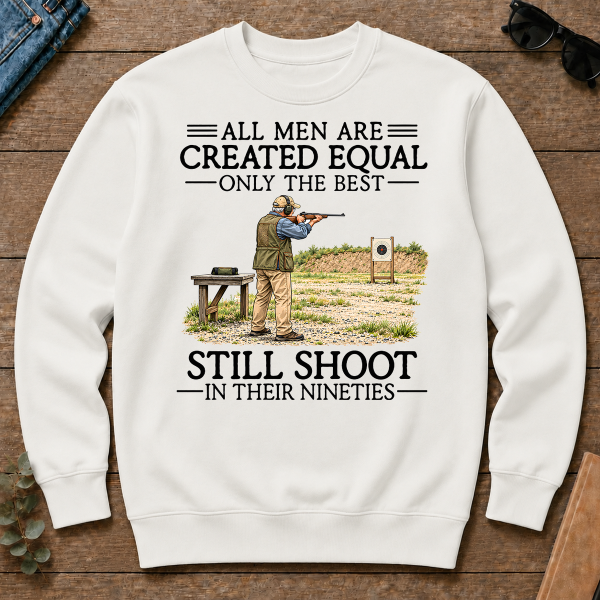 All Men Are Created Equal Only The Best Still Shoot 90s - white - CS2D-White