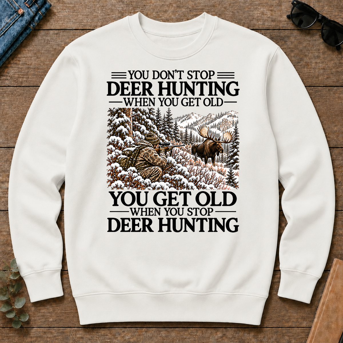 Don't Stop Moose Hunting Snow - white - CS2D-White