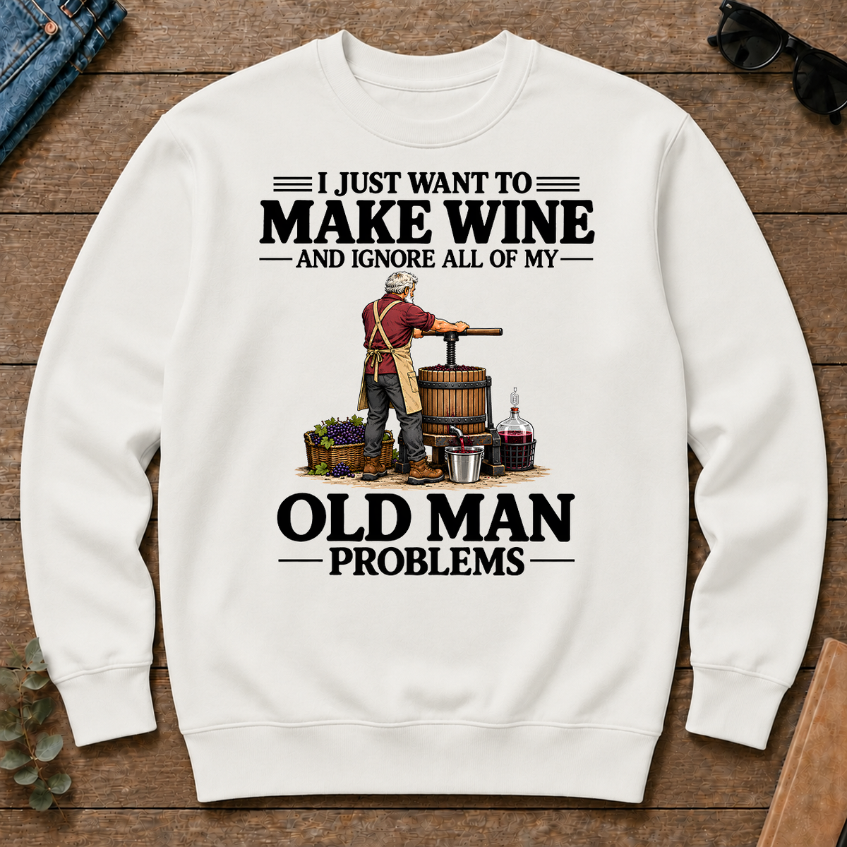 I Just Want To Make Wine - white - CS2D-White