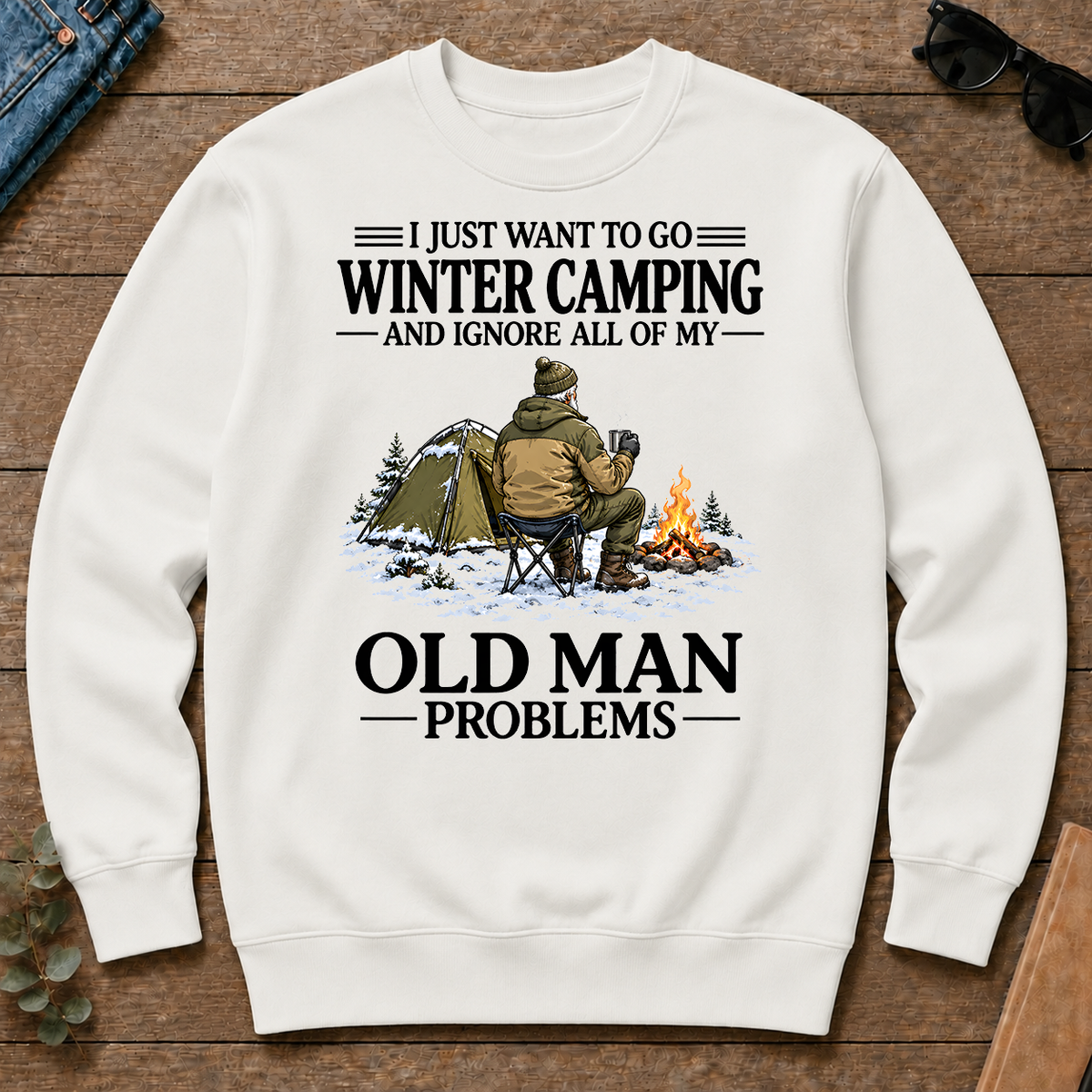 I Just Want To Winter Camping - white - CS2D-White