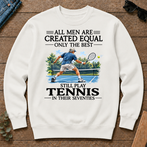 Men Still Playing Tennis In Their Seventies - white - CS2D-White