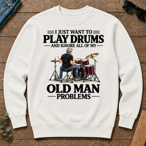 I Just Want To Play Drums - white - CS2D-White