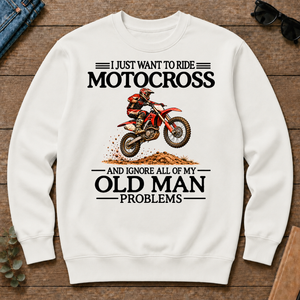 I Just Want To Motocross - white - CS2D-White