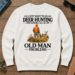 I Just Want To Go Deer Hunting Vintage - white - CS2D-White
