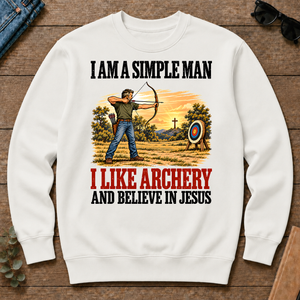 I Like Archery And Believe In Jesus - white - CS2D-White