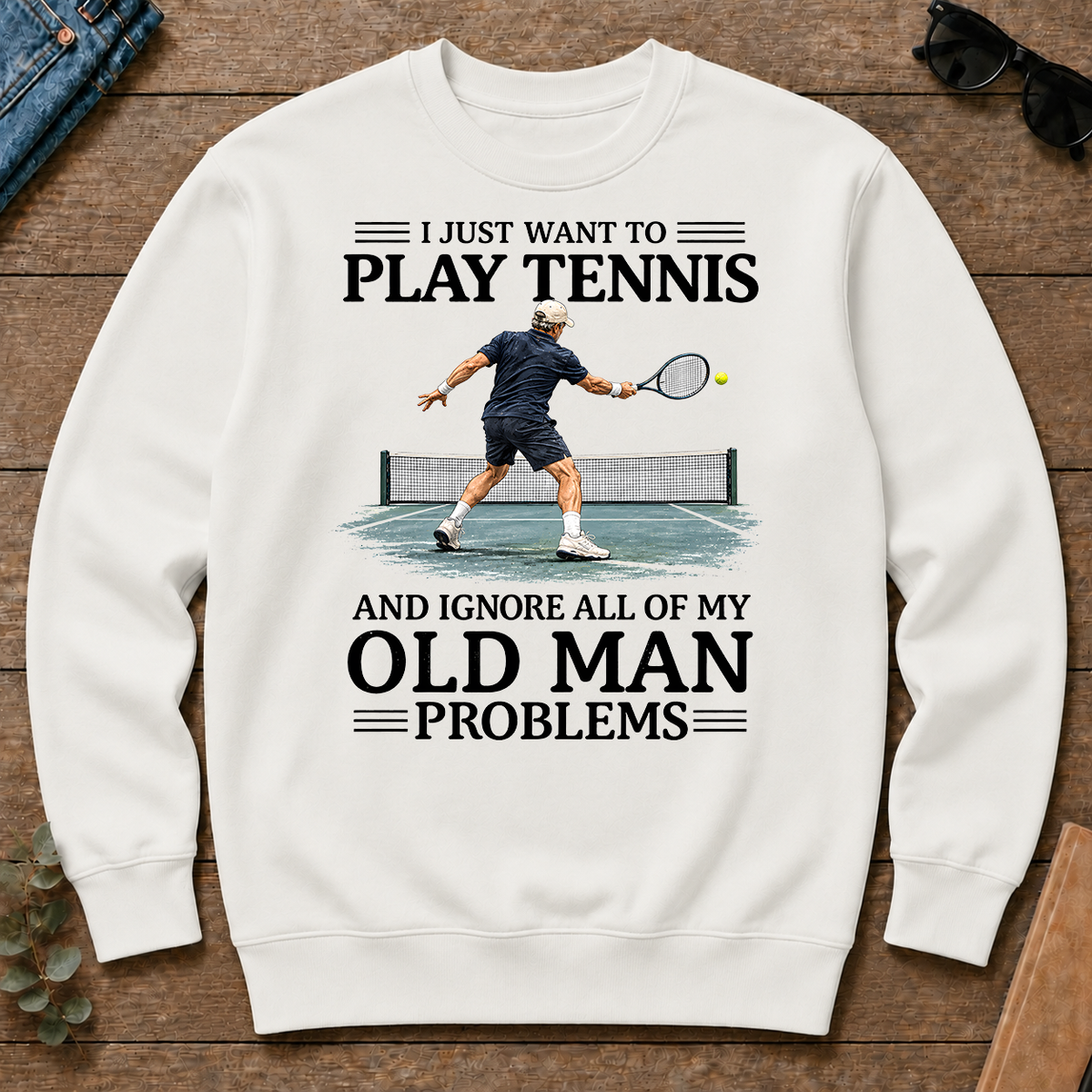 I Just Want To Play Tennis - white - CS2D-White