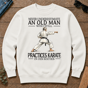 An Old Man Who Still Pratices Karate In His Sixties - white - CS2D-White