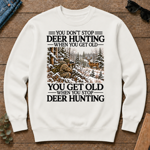 Don't Stop Whitetail Deer Hunting Snow - white - CS2D-White