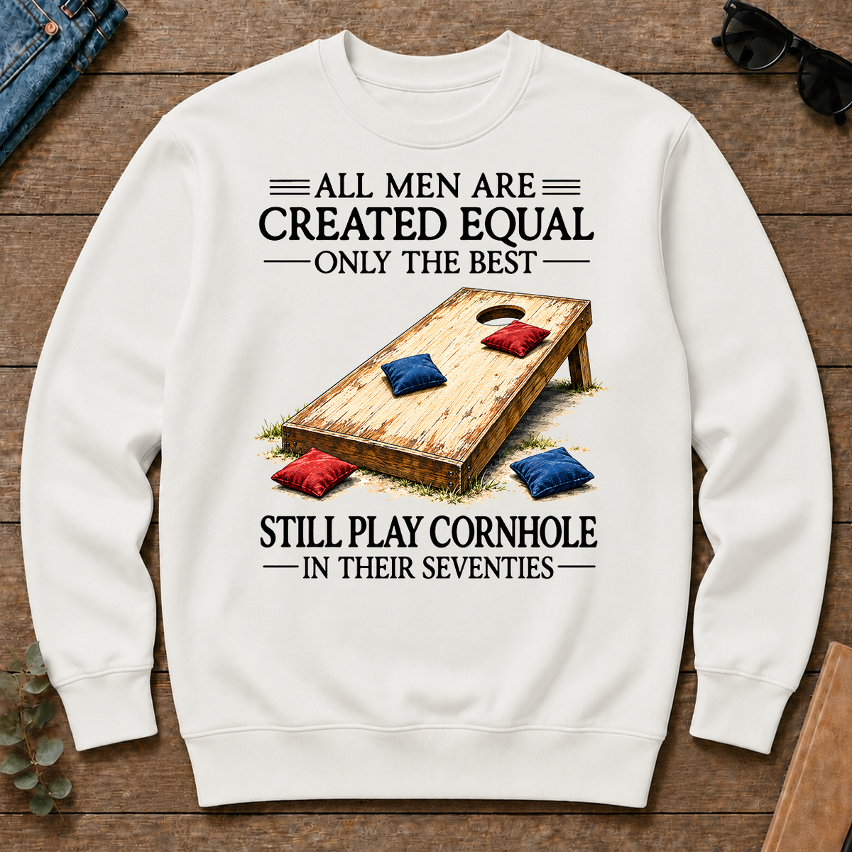 Still Play Cornhole In 70s - white - CS2D-White
