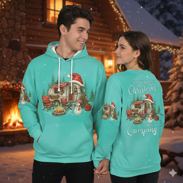 All I Want For Christmas Is Camping All Over Print Shirt