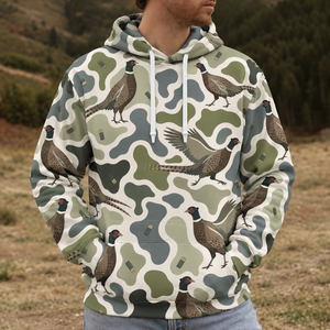 Pheasant Camouflage Hunting Funny Pattern All Over Print