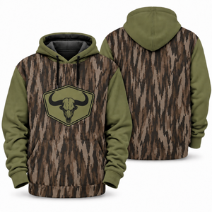 Bison Skull Hunting Tactical Camouflage All Over Print