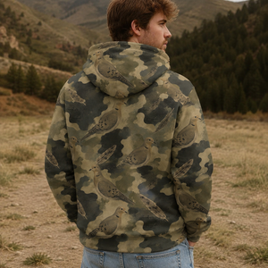Dove Camouflage Graphic Pattern All Over Print Shirt