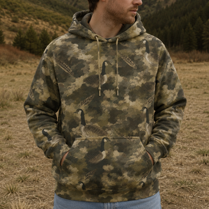 Goose Camouflage Graphic Pattern All Over Print Shirt