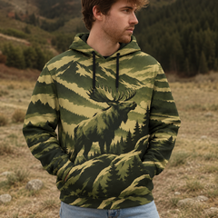 Moose Mountain Peaks Camo All Over Print