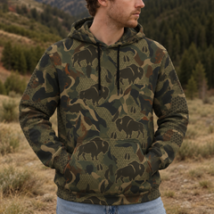 Bison Hunting All Over Print