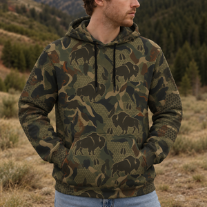 Bison Hunting All Over Print