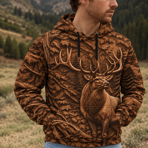 3D Deer Forest All Over Print