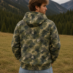 Opossum Camouflage Graphic Pattern All Over Print Shirt