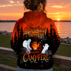 Spookin' Around the Campfire All Over Print Shirt
