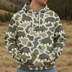 Hog Camouflage Hunting Funny Pattern All Over Print