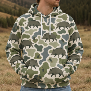 Hog Camouflage Hunting Funny Pattern All Over Print
