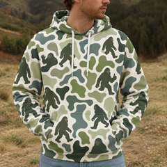 Bigfoot Camouflage Hunting Funny Pattern All Over Print