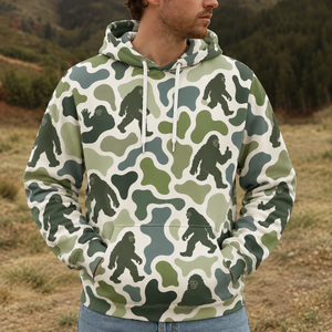 Bigfoot Camouflage Hunting Funny Pattern All Over Print