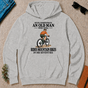 An Old Man Still Rides Mountain Bikes In His Seventies - ash - HS2D-Ash