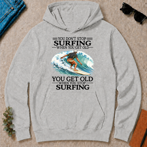 Don't Stop Surfing Vintage Art - ash - HS2D-Ash