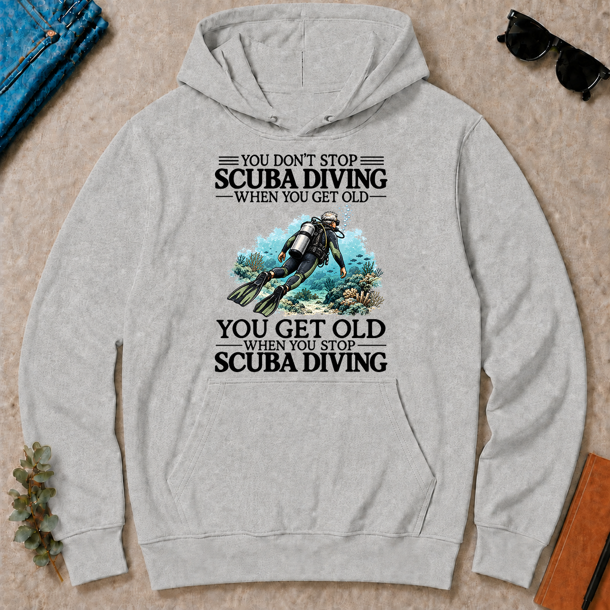Don't Stop Scuba Driving - ash - HS2D-Ash