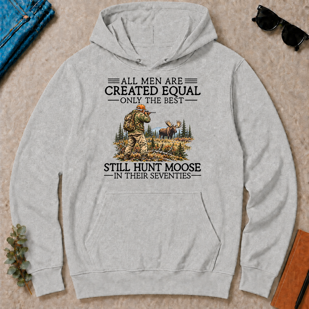 All Men Are Created Equal Moose Hunting 70s - ash - HS2D-Ash