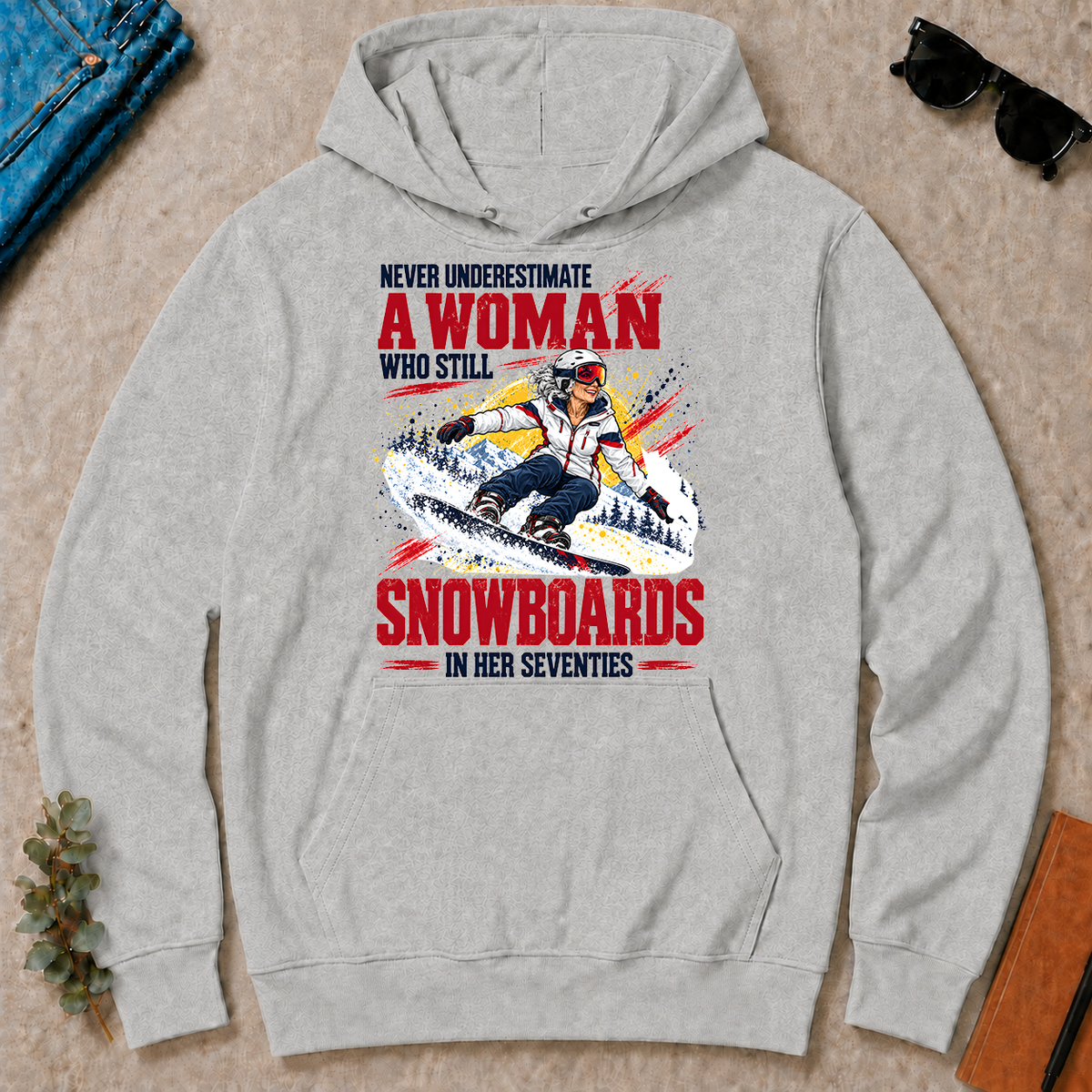 A Woman Still Snowboards In Her 70s - ash - HS2D-Ash