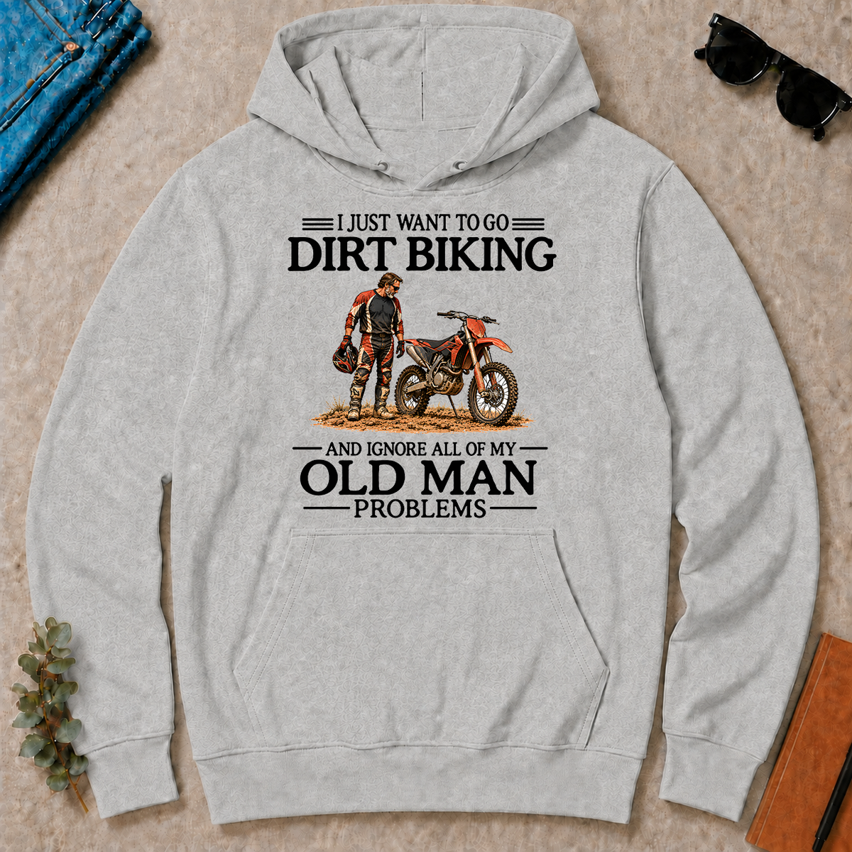 I Just Want To Go Dirt Biking - ash - HS2D-Ash