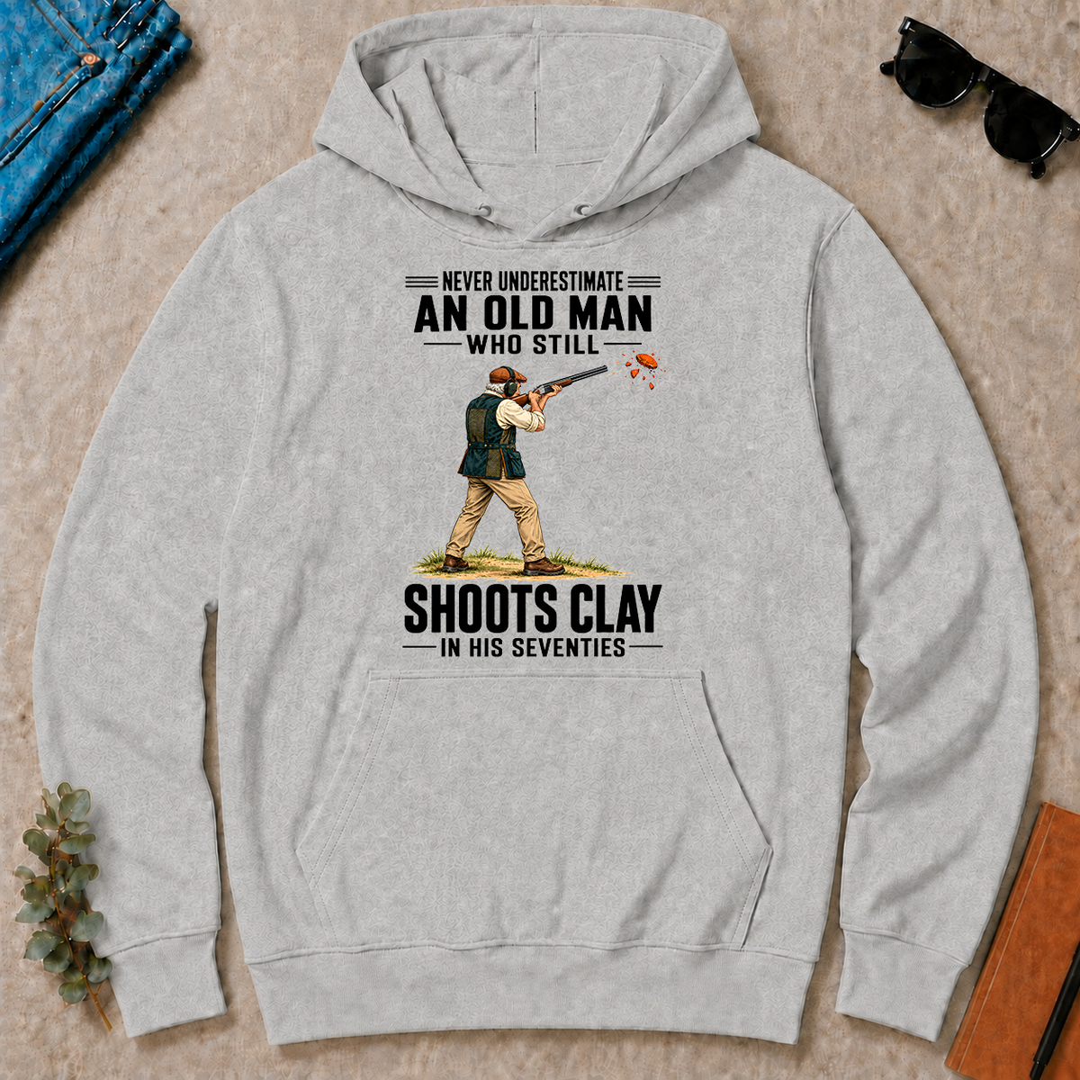 Never Underestimate An Old Man Shoots Clay In His 70s - ash - HS2D-Ash