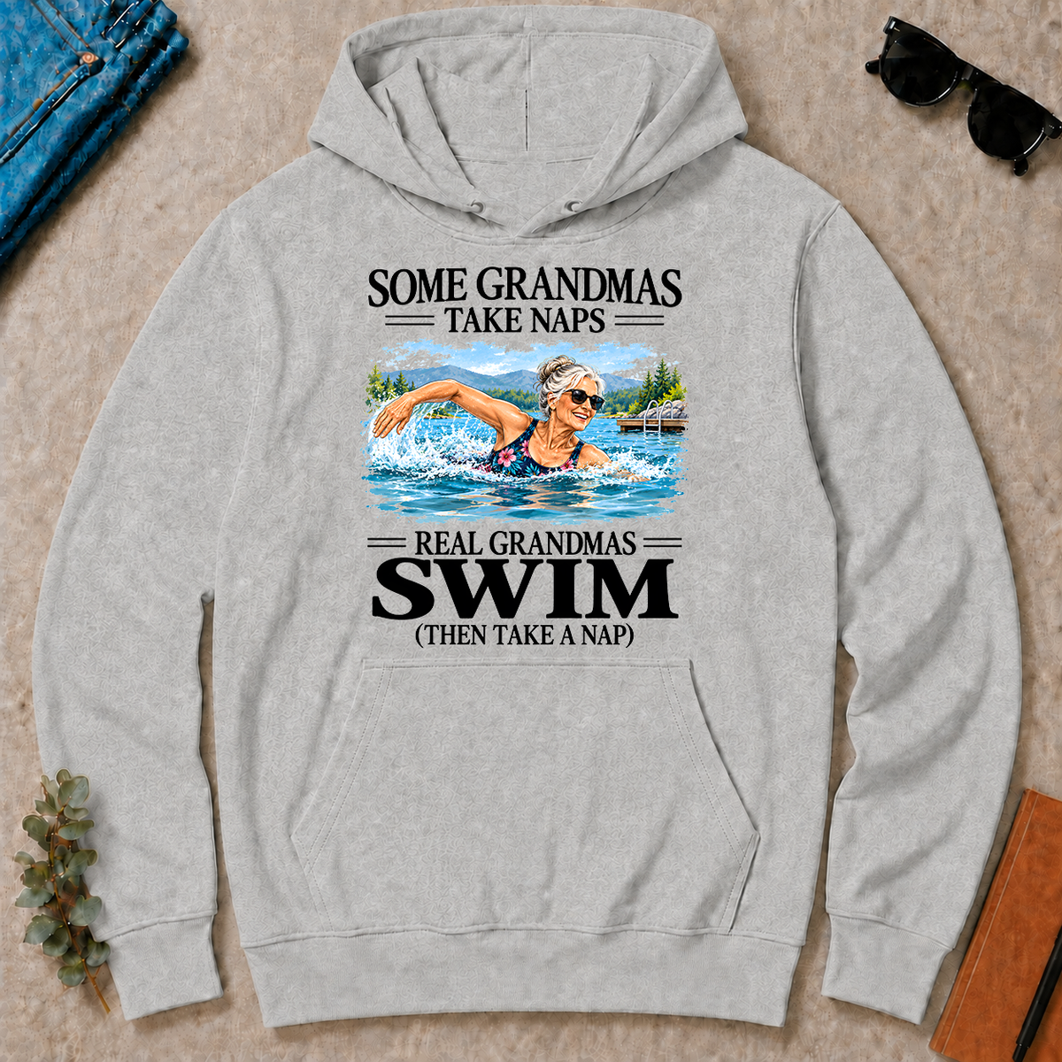 Real Grandmas Swim - ash - HS2D-Ash