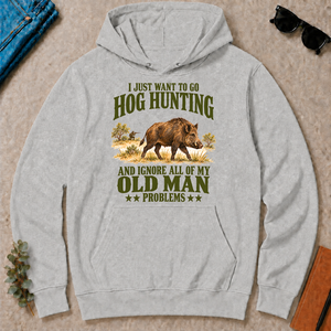 I Just Want To Go Hog Hunting Vector - ash - HS2D-Ash