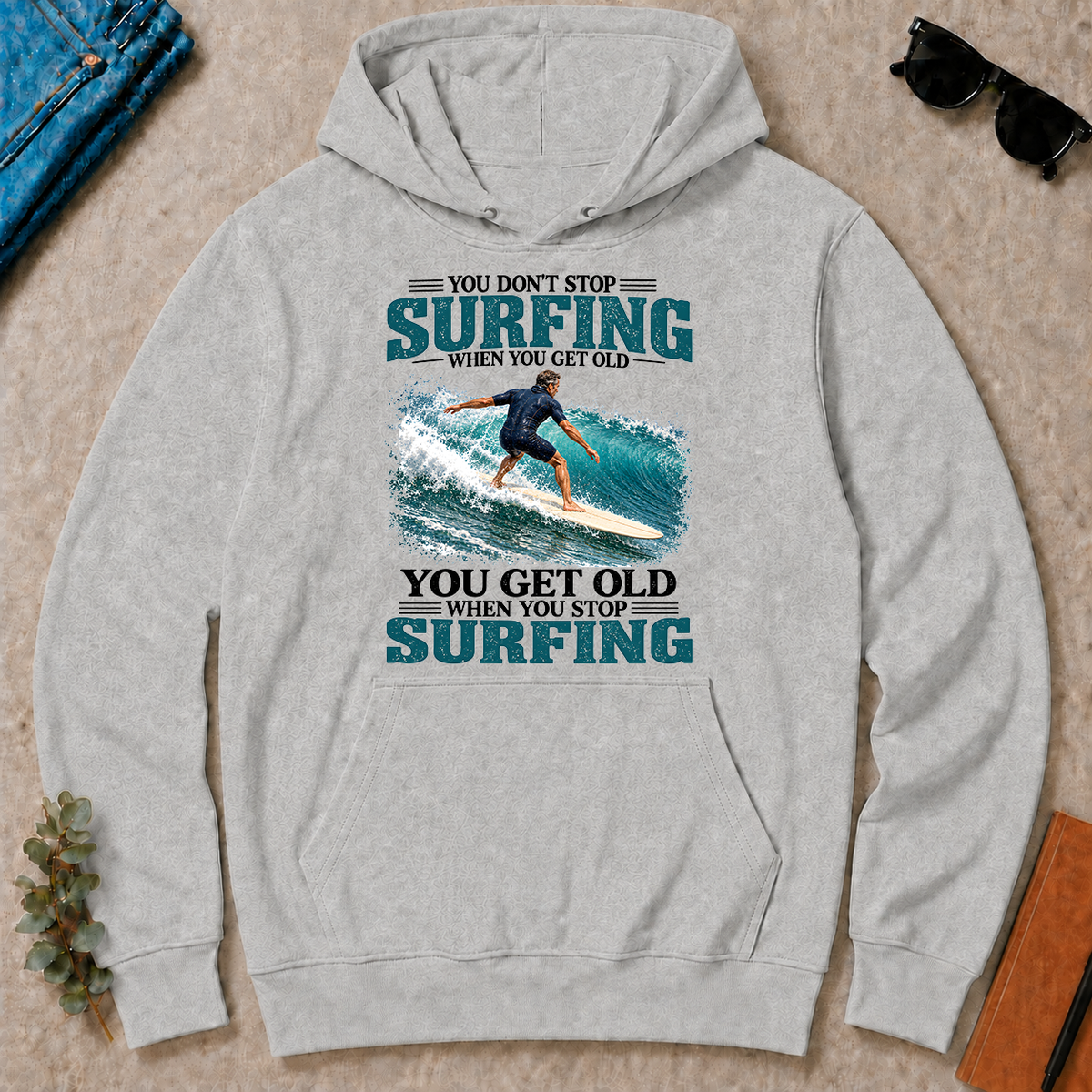 Surfing You Get Old When You Stop - ash - HS2D-Ash