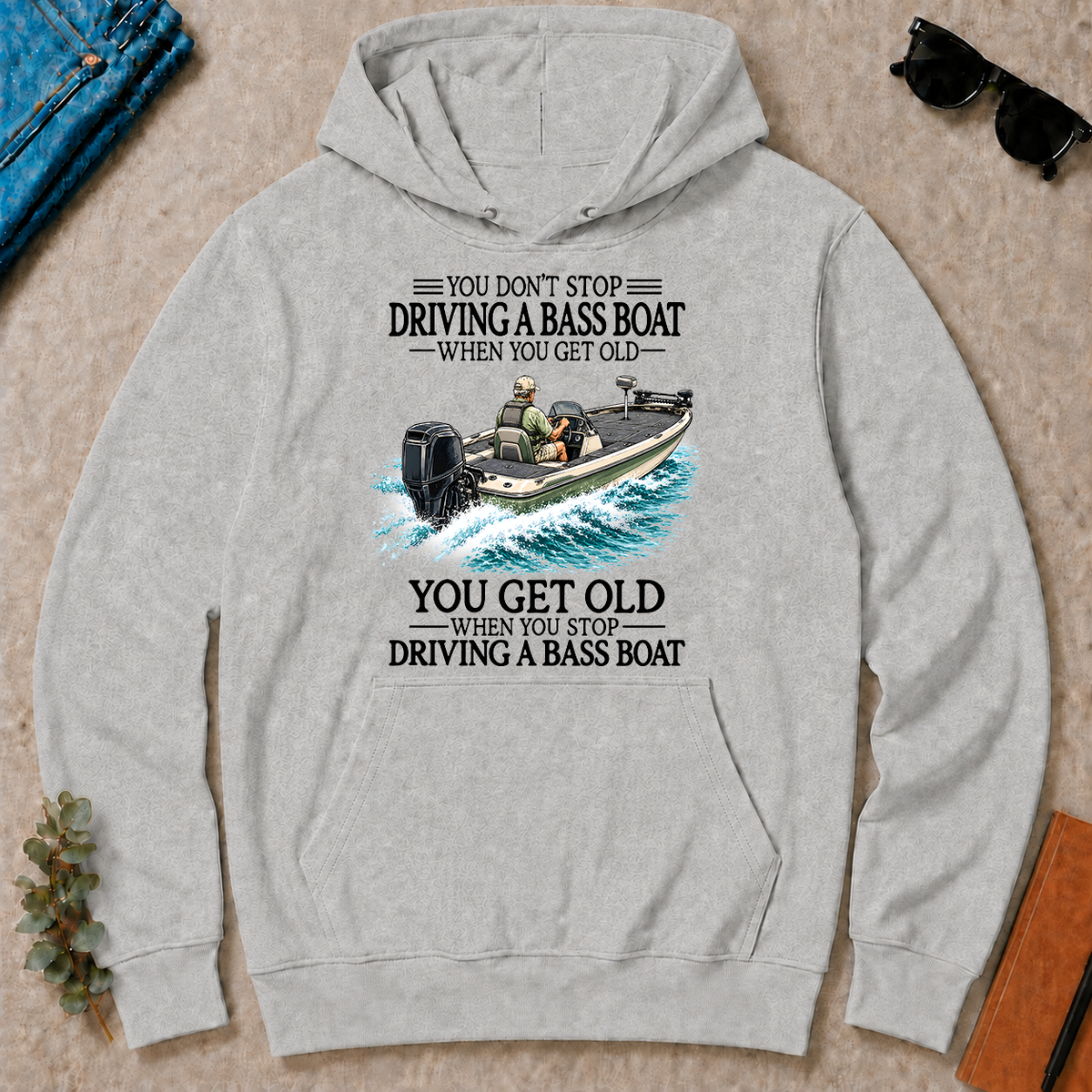 Don't Stop Driving A Bass Boat - ash - HS2D-Ash