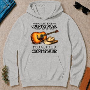 Don't Stop Playing Country Music Vintage Art - ash - HS2D-Ash