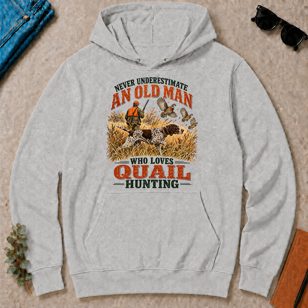 An Old Man Loves Quail Hunting - ash - HS2D-Ash