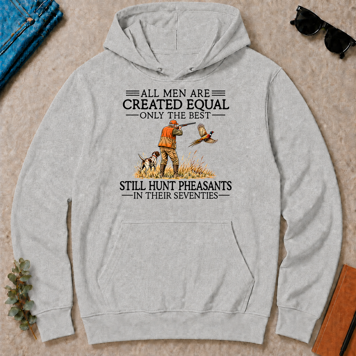 All Men Are Created Equal Pheasants Hunting 70s - ash - HS2D-Ash