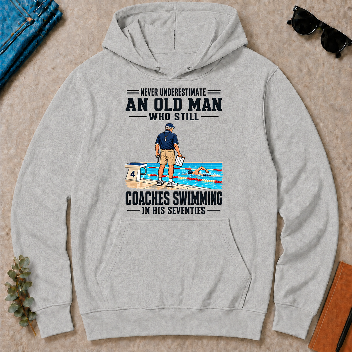 Never Underestimate An Old Man Coaches Swimming In His 70s - ash - HS2D-Ash