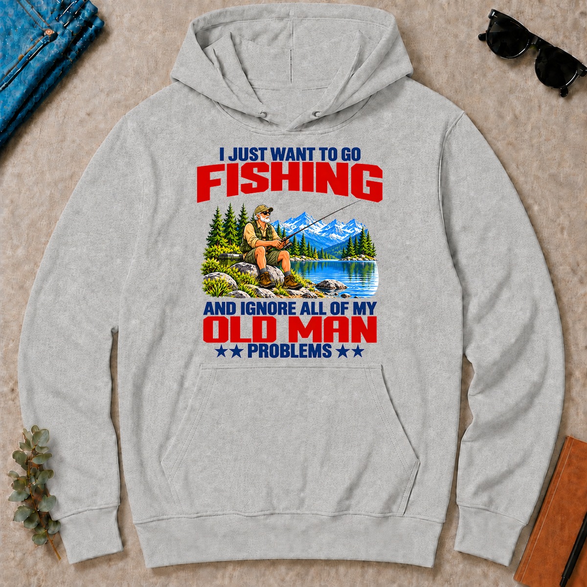 I Just Want To Go Fishing Art - ash - HS2D-Ash