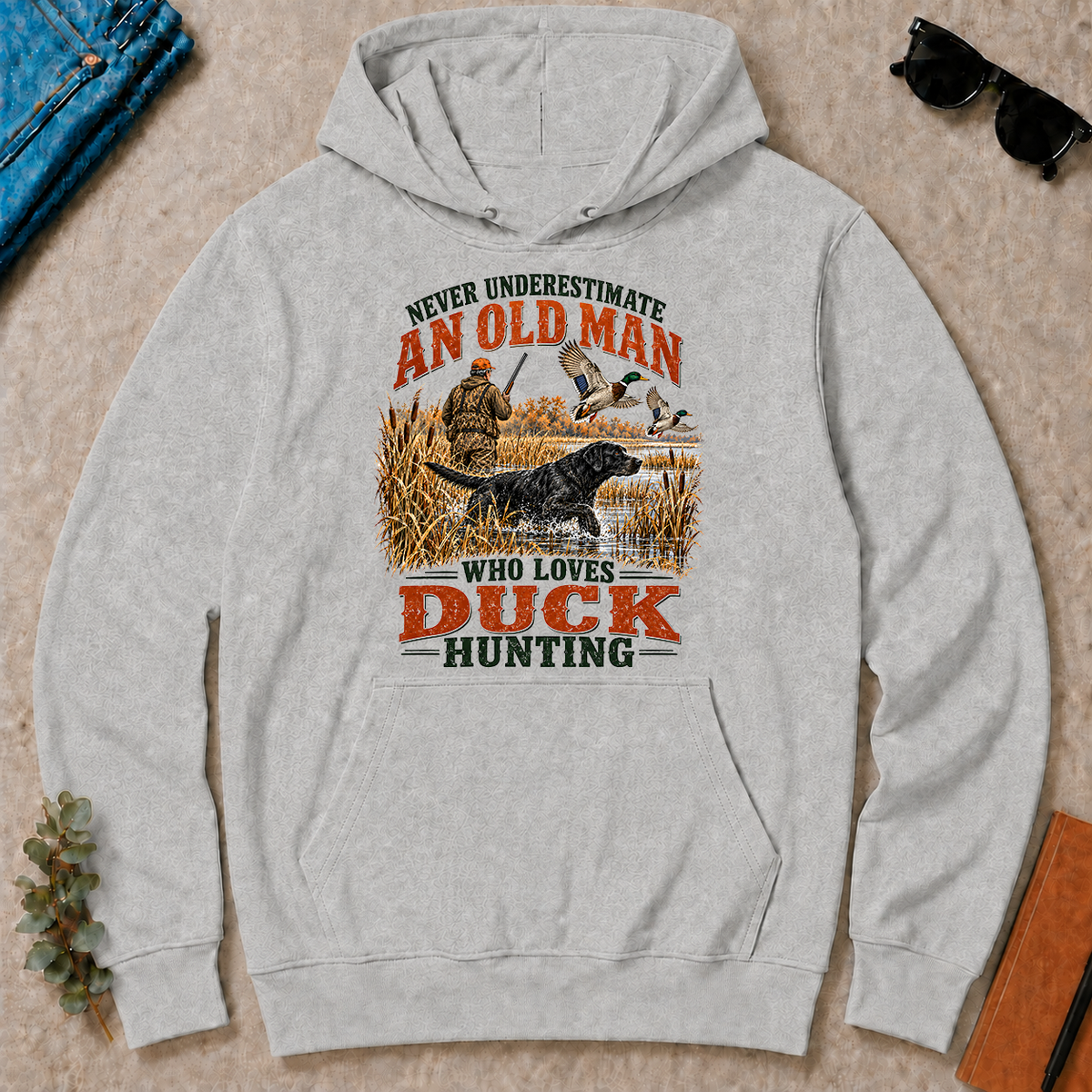 An Old Man Loves Duck Hunting - ash - HS2D-Ash
