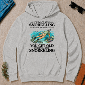 Don't Stop Snorkeling Vintage Art - ash - HS2D-Ash
